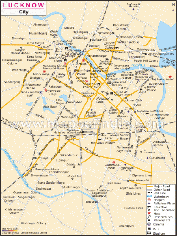 download city map of lucknow